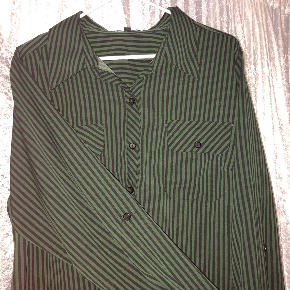 Women’s Button Down Blouse, Perceptions 2x